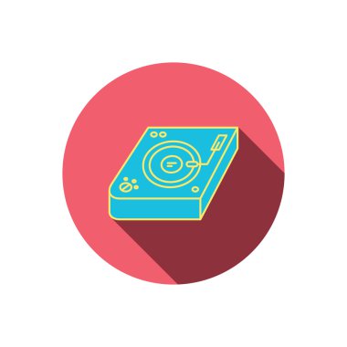 Club Müzik simgesi. DJ parça karıştırıcı üye.