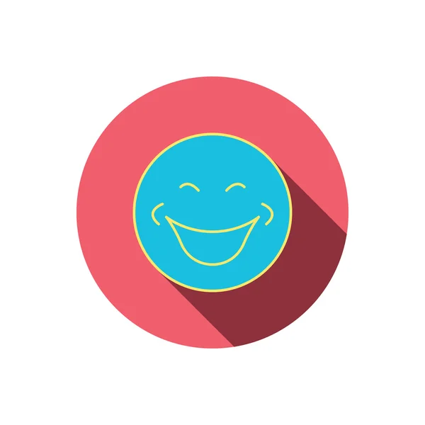 Smile icon. Positive happy face sign. — Stock Vector