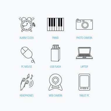 Fotoğraf makinesi, Usb birden parlamak ve dizüstü laptop.