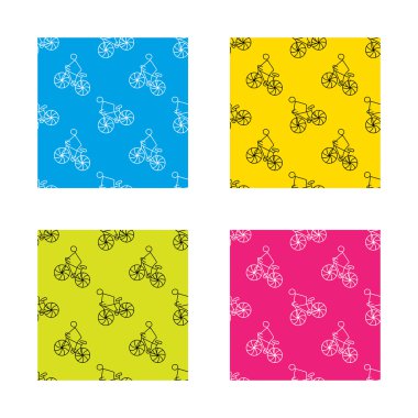 Bisikleti spor idolü. Bisiklet Yarışı işareti.