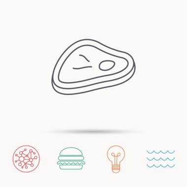 Et simgesi. Sığır eti biftek işareti.