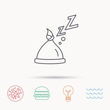 Nodül simgesi ile bebek şapka. Yeni doğan kap işareti.