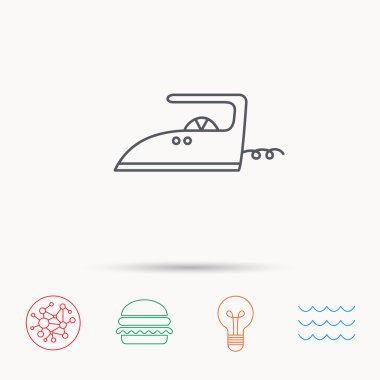 Demir simgesi. Ev işi işareti Ütü.