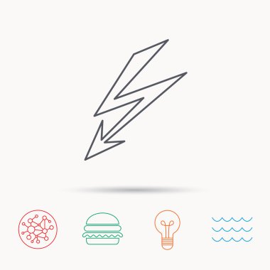 Aydınlatma cıvata simgesi. Güç kaynağı işareti.