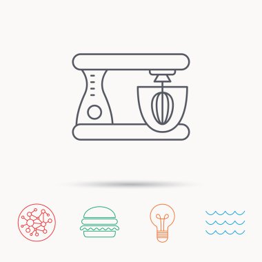 Mikser simgesi. Elektrik blender işareti.