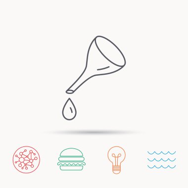 Petrol servis Simge Değiştir. Damla işaretiyle yakıt olabilir