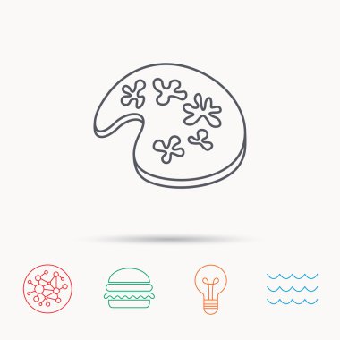 Resim simge. Sanatsal aracı işareti.