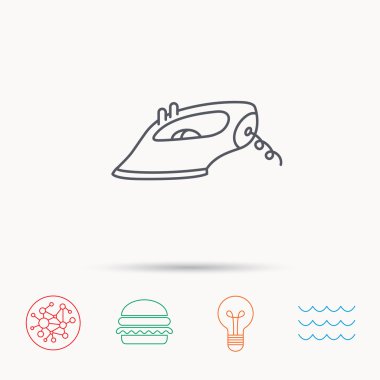 Demir simgesi. Ev işi işareti Ütü.