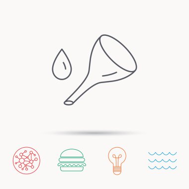 Petrol servis Simge Değiştir. Damla işaretiyle yakıt olabilir