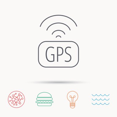 GPS navigasyon simge. Harita işareti konumlandırma.