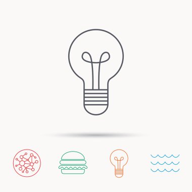 Lamba simgesi. Fikir ve çözüm işareti.