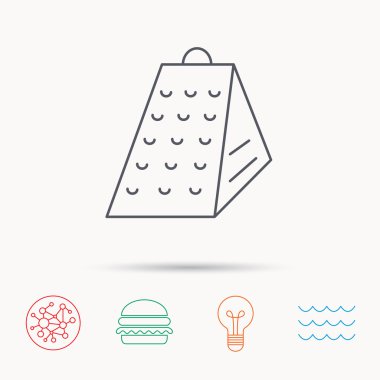 Rende simgesi. Mutfak aracı işareti.