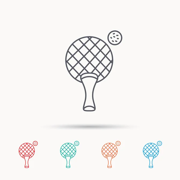 Icono de tenis de mesa. Ping pong signo . — Vector de stock