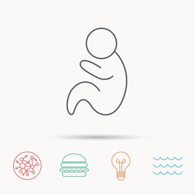 Bebek Bebek simgesi. Pediatri işareti.