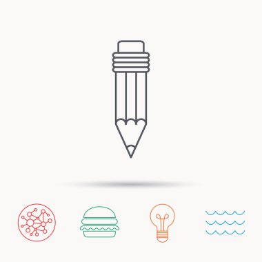 Kurşun kalem simgesini. Çizim aracı işareti.