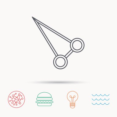 Stan forseps simgesi. Medikal Cerrahi alet işareti.