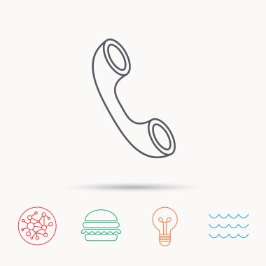 Telefon simgesi. Çağrı işareti.