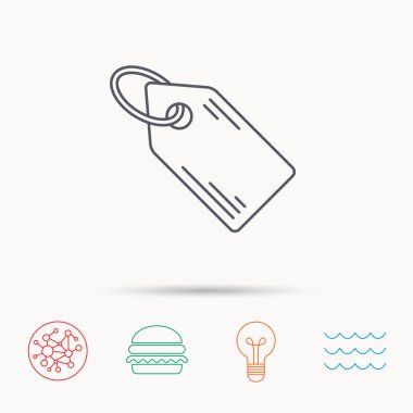 Fiyat etiketi simgesi. Etiket işareti indirim.