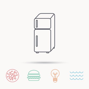 Buzdolabı simgesi. Buzdolabı işareti.