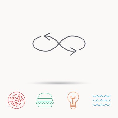 Shuffle simgesi. Karışık ok işareti.