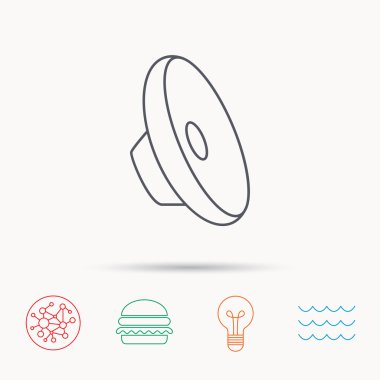 Ses simgesi. Ses hoparlör işareti.