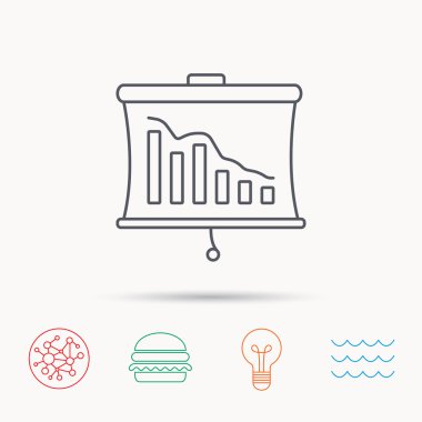 Hayatinizda simgesi. Sunu kurulu işareti.