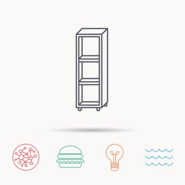 Boş rafları simgesi. İşareti raf.