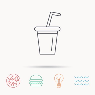 Meşrubat simgesi. Soda işareti.