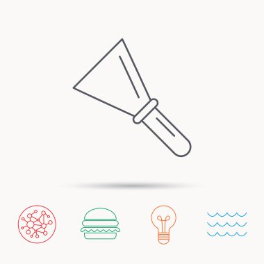 Spatula simgesi. Onarım aracı işareti bitirme.