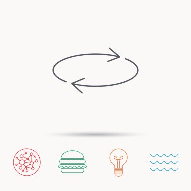 Simge yineleyin. Tam dönüş işareti.