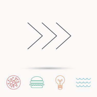 Sağ ok simgesi. İleri işareti.