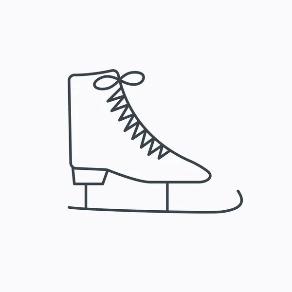 Icono de patines. Señal de equipo de patinaje artístico . — Vector de stock