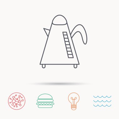 Çaydanlık simgesi. Mutfak su ısıtıcısı işareti.