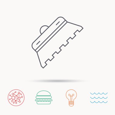 Mala kiremit simgesi. Spatula onarım aracı işareti.