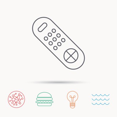 Uzaktan kumanda simgesi. TV kanalları işareti.