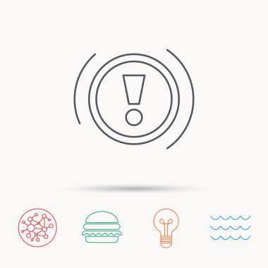 Uyarı simgesi. Pano işareti.