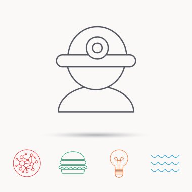 Alt simge. Mühendislik kask işareti.