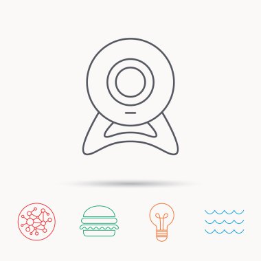 Web cam simgesi. Video kamera işareti.