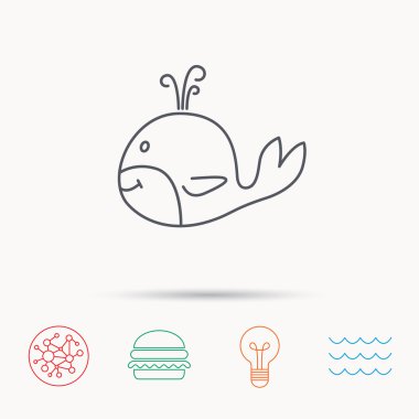 Balina simgesi. En büyük memeli hayvan işareti.