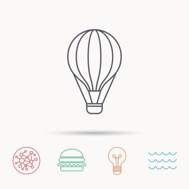 Hava Balon simgesi. Taşıma işareti sinek.