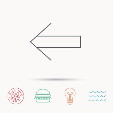 Geri ok simgesi. Önceki işaret.