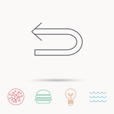 Geri ok simgesi. Önceki işaret.