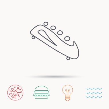 Simge yarış kızağı. Dört oturmuş kızak işareti.