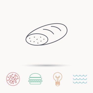 Ekmek simgesi. Doğal gıda işareti.