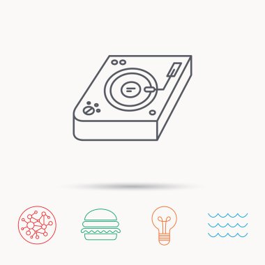 Club Müzik simgesi. DJ parça karıştırıcı üye.