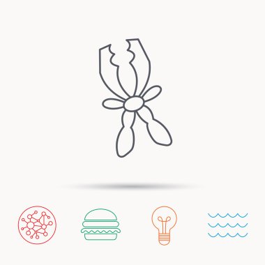 Terminal elektrik simgesi. Pilin şarj edilmesi.