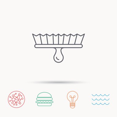 Fırça simgesi. Boya Fırçası aracı işareti.