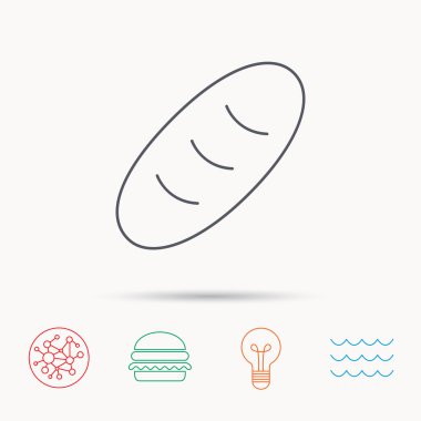 Ekmek simgesi. Doğal gıda işareti.