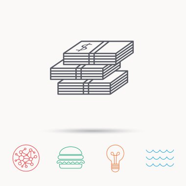 Para simgesi. Dolar para işareti.