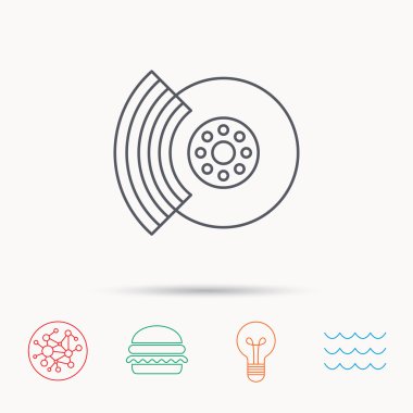 Frenler simgesi. Otomatik disk onarım işareti.